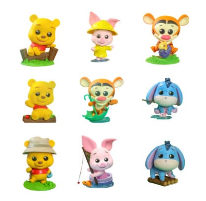 Disney Cosbi Mini Figures Winnie the Pooh 8 cm Blind Box Display (8)