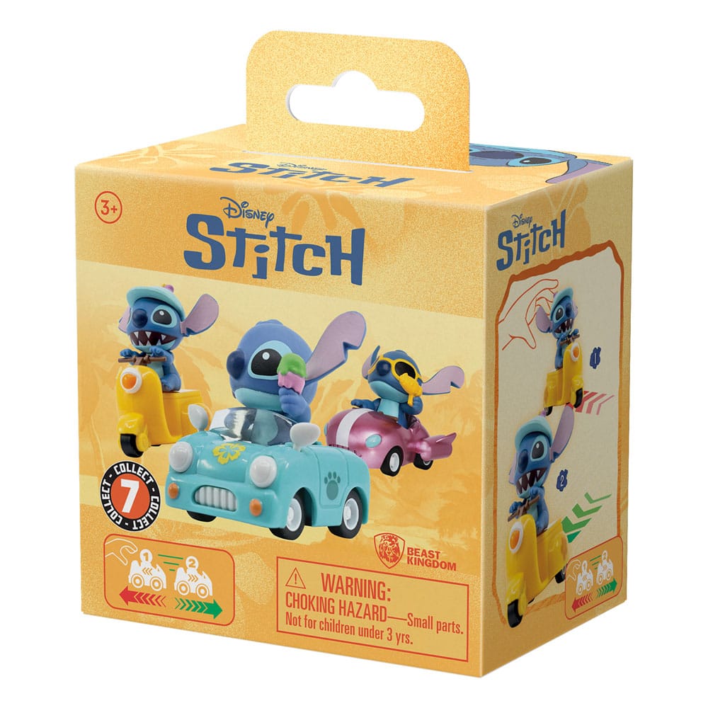 Lilo & Stitch Zoom Hero Pullback Vehicles with Figures Stitch (Blind Box Ver.) Assortment (12)