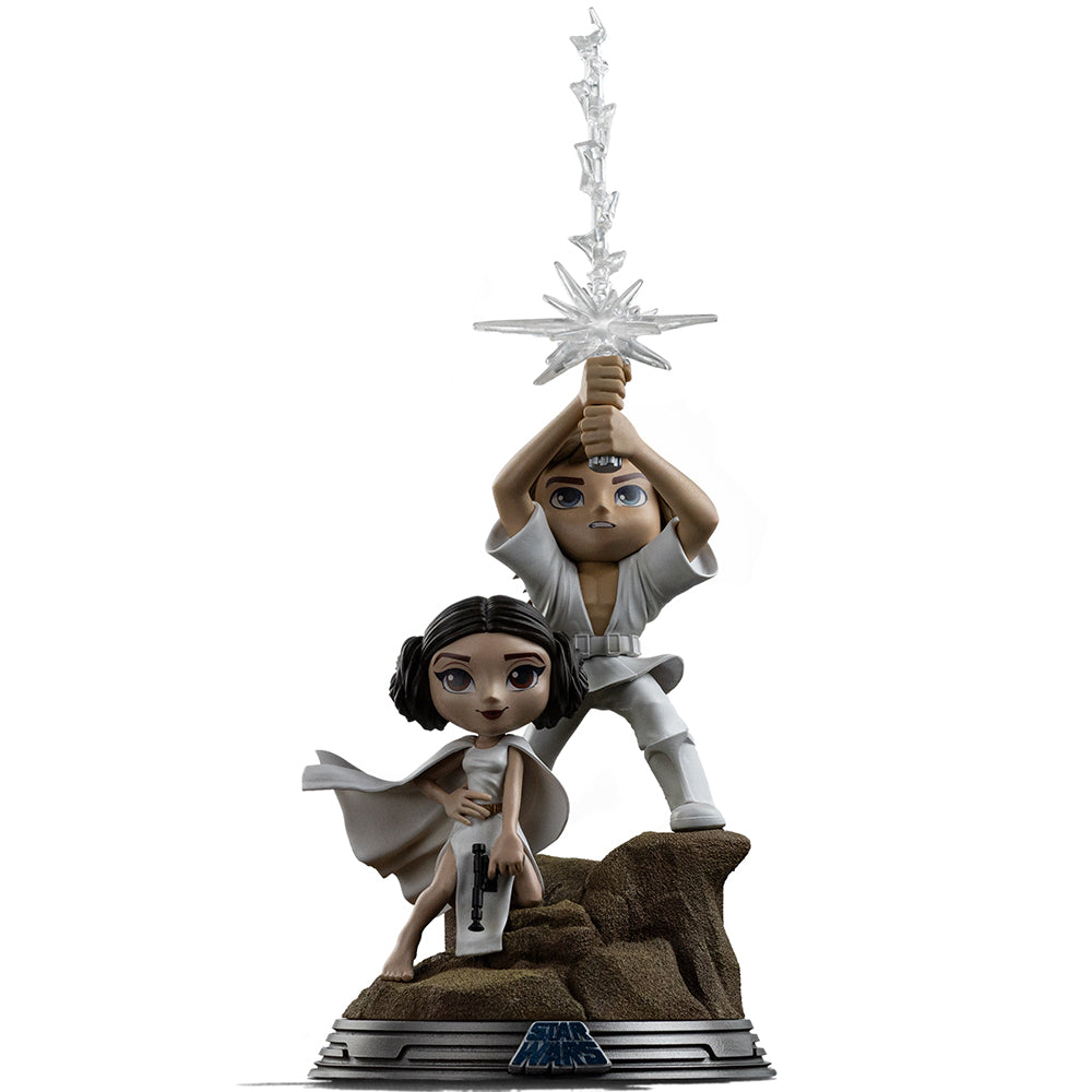 Iron Studios Star Wars - Luke And Leia Minico