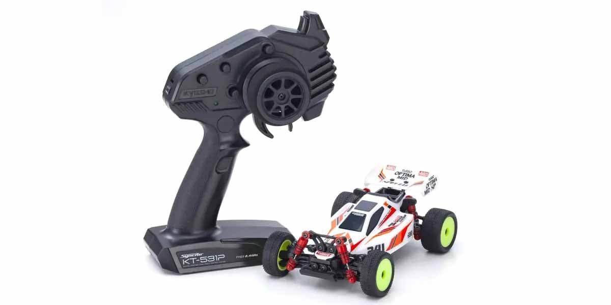 Kyosho Mini-Z MB010 Readyset 4WD Turbo Optima Mid Special White