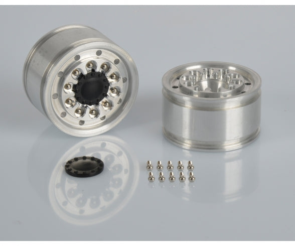 Carson - 1:14 Alum. Fr. wide wheel Roundh.(2) Hex