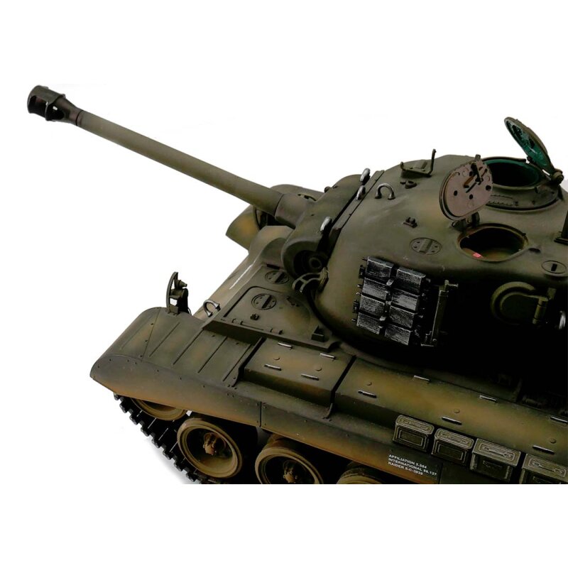 1/16 RC M26 Pershing Snow Leopard green BB (metal tracks)