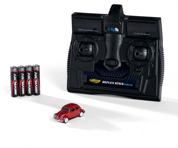 1:87 Volkswagen Beetle - fjernstyret ultra minibil med lys