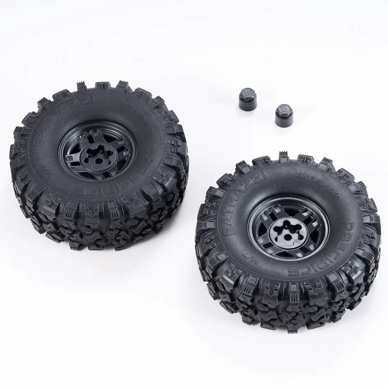 1/10 LC80 Blue Pro V2 - FMS11061RSBU WHEEL ASSEMBLY 1PAIR V2