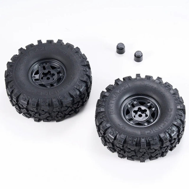 1/10 LC80 Blue Pro V2 - FMS11061RSBU WHEEL ASSEMBLY 1PAIR V2