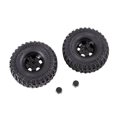 1/10 LC80 FCX10 - WHEEL ASSEMBLY 1PAIR (25 degrees)