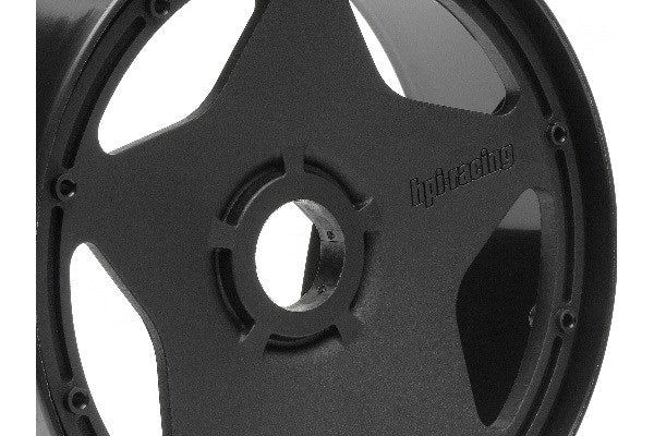 Super Star Wheel Black front (120X60Mm/2Pcs)