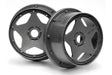 Super Star Wheel Gunmetal Front (120X60Mm/2Pcs/)