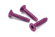 Alu Tp Flat Hd Screw 3 X15Mm Hex Socket/Purple/5Pc