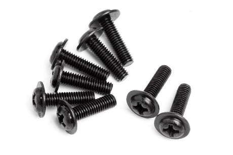 DOMED HEAD DISC SCREW M3X10 (8 )