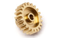 21T Brass Pinion Gear (0.8 M / 32DP 3.175 Shaft)