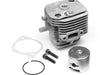 2-BOLT CYLINDER HEAD & PISTON SET - NO PISTON PIN