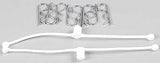 Body Klip retainers, White (2)