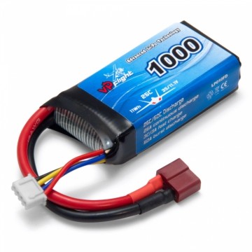 LiPo Battery 3S 11,1V 1000mAh 25C T-Connector