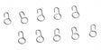 Steel Jib Tack Hook (10) 881515