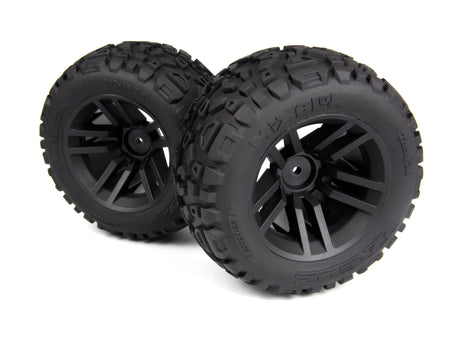 Mounted MixBlok Tire on XT Wheel (Black/2pcs)
