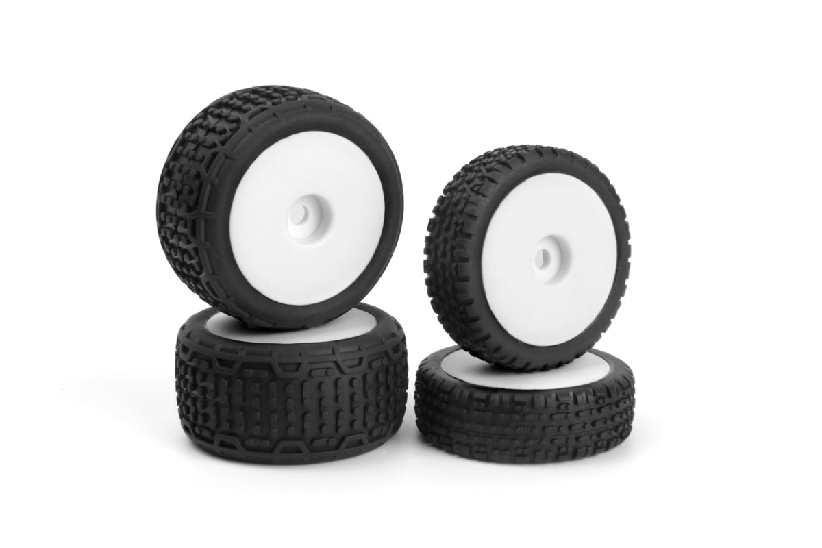 Sidebar Buggy Wheel/Tyre Set (White/Front/Rear)