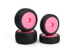 Sidebar Buggy Wheel/Tyre Set (Pink/Front/Rear)