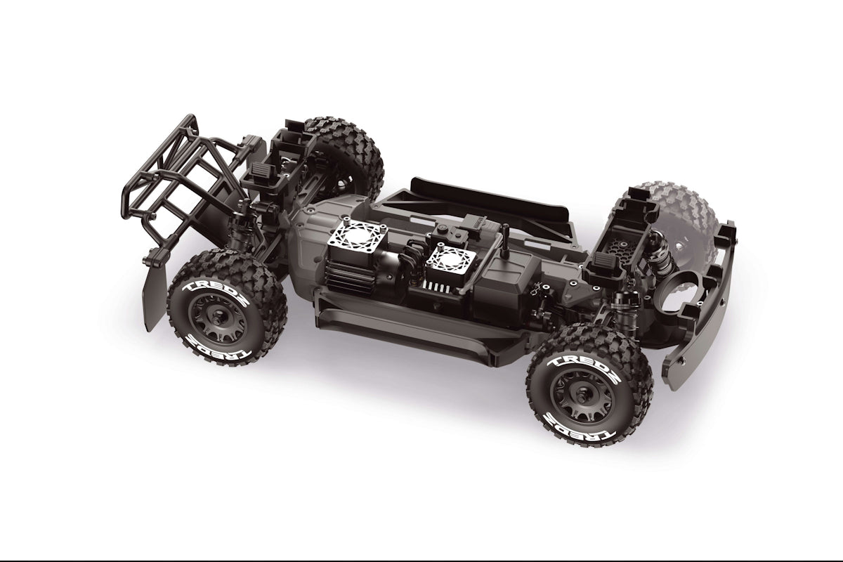 QByte SC Flux 1/12th SC Truck - Red