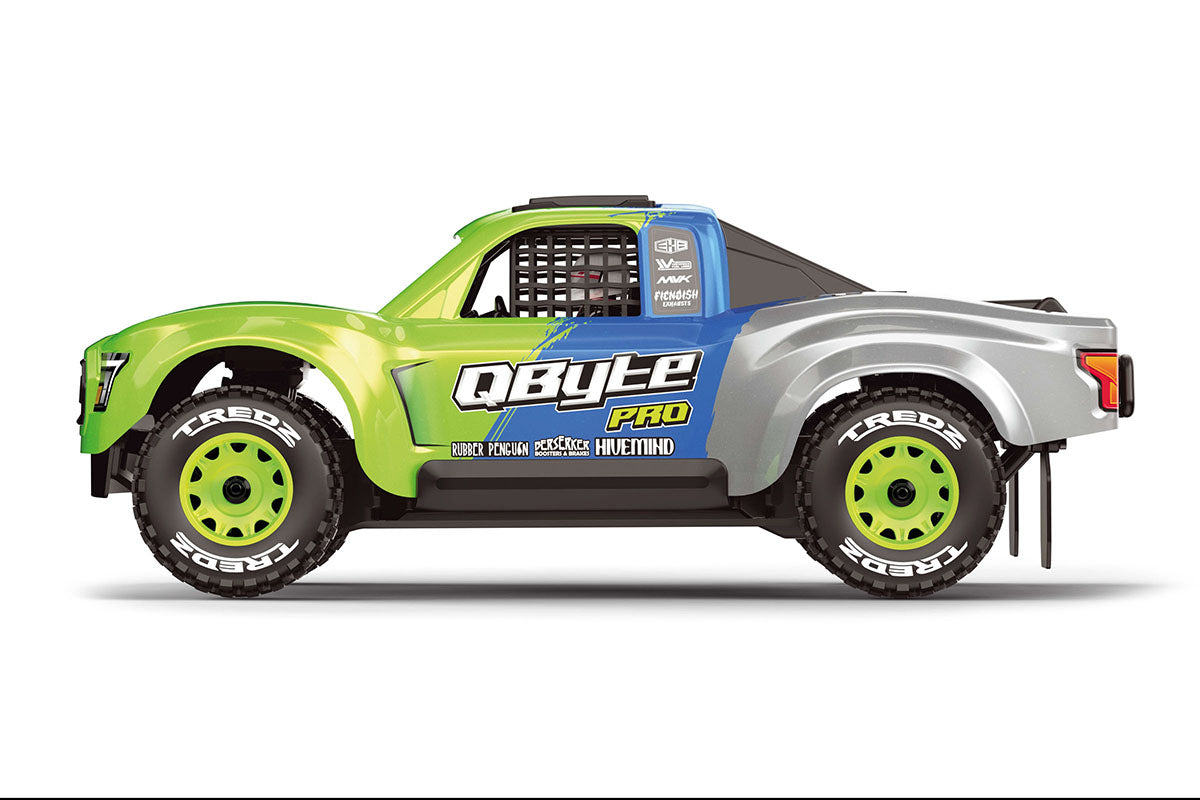 QByte SC Pro 1/12th SC Truck - Fluoro Green
