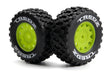 Assembled Wheel & Tyre Set (Fluoro Green/2pcs)