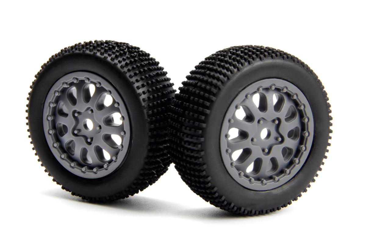 Sidepin SC Wheel/Tyre Set (Grey/Front/Rear)