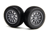 Sidepin SC Wheel/Tyre Set (Grey/Front/Rear)