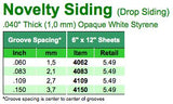 Novelty siding Sheet 1x150x300mm 3.7 spacing