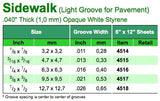 Sidewalk 1x150x300 12x7x12.7mm