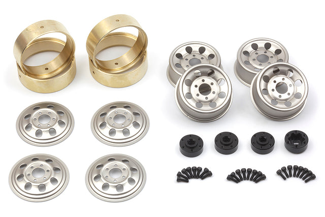 CS-8 Steel Beadlock Wheel 1.2in (Silver/4pcs)