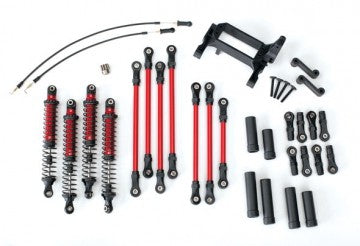 Traxxas 8140R Long Arm Lift Kit Red Complete  TRX-4
