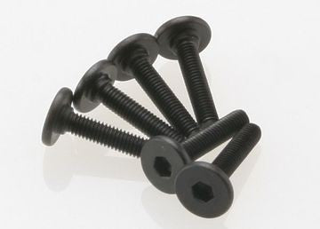 Traxxas 3646 Screws M3x15mm Flat-head Hex Socket (6)