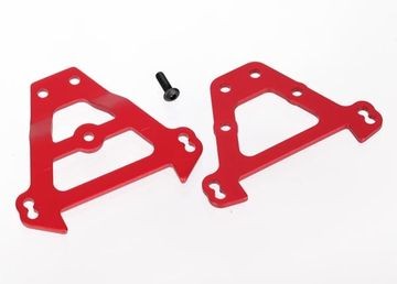 Traxxas 5323R Bulkhead Tie Bars Alu Red F&amp;R Revo/ Slayer Pro/ Summit*