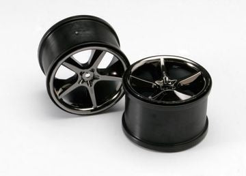 Traxxas 5372A Wheels Gemini Black Chrome (14mm) 3,8" (2)