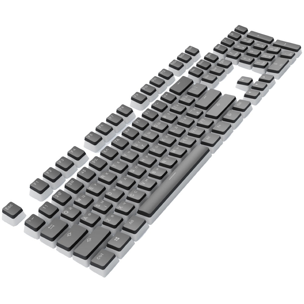 Dark Project KS-0049 puddings PBT Keycaps, ENG/RU/UA Black