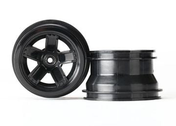 Traxxas 7671 Wheels 5-spoke black 1/18 Teton (2)