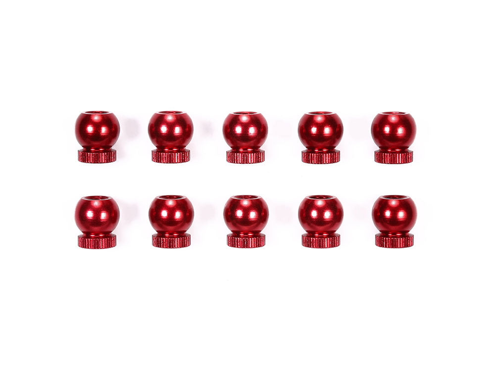 ALU BALL NUT 6MM RØD