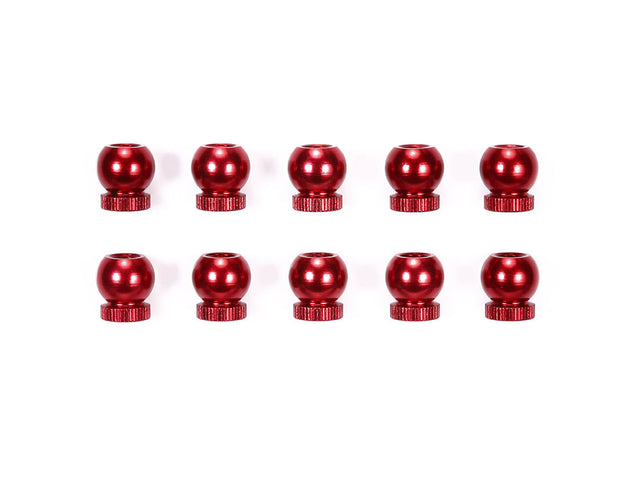 ALU BALL NUT 6MM RØD