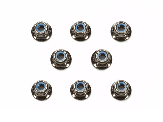 4mm Flange Lock Nut Bla *8