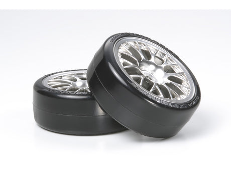 RC MESH WHEEL W/SD TIRES DRIFT 24MM