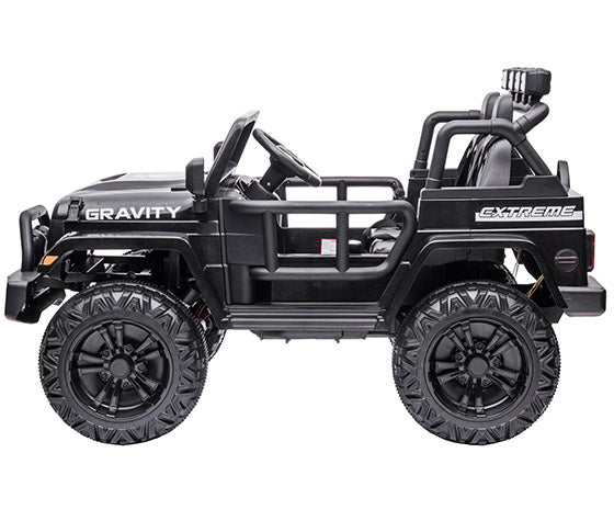 Gravity barnjeep 12V – 2 personer, metallic svart
