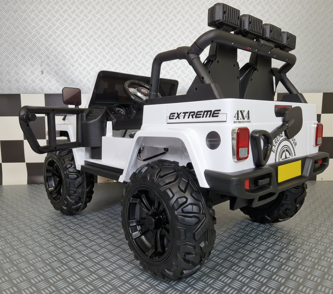 Gravity børnejeep 12V – 2 personer, hvid