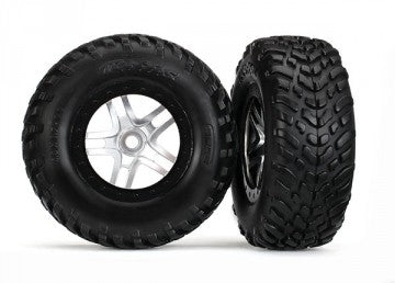 Traxxas 5889R Tires &amp; Wheels SCT S1/S-Spoke Black-Satin 4WD/2WD Rear TSM
