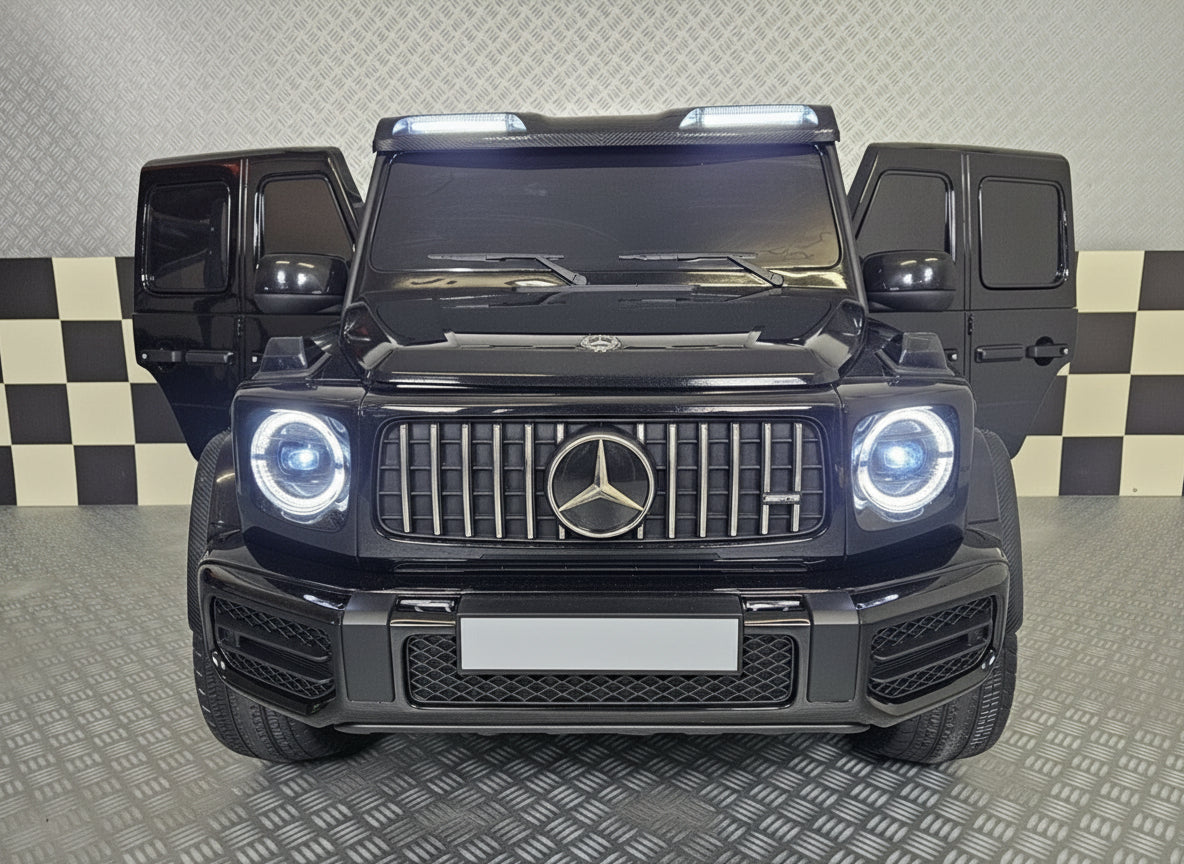 Mercedes-Benz G63 AMG 4x4 24V elbil til børn – 2 personer, metallic sort