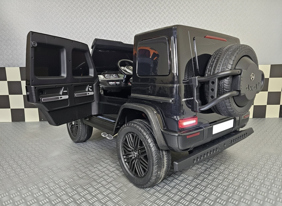 Mercedes-Benz G63 AMG 4x4 24V elbil til børn – 2 personer, metallic sort