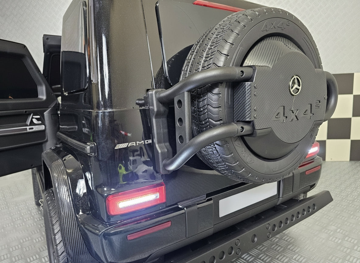 Mercedes-Benz G63 AMG 4x4 24V elbil til børn – 2 personer, metallic sort