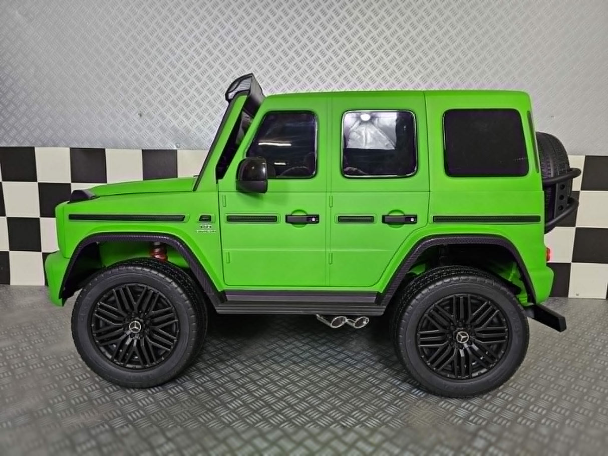 Elektrisk børnebil Mercedes G63 AMG 24 volt mat grøn