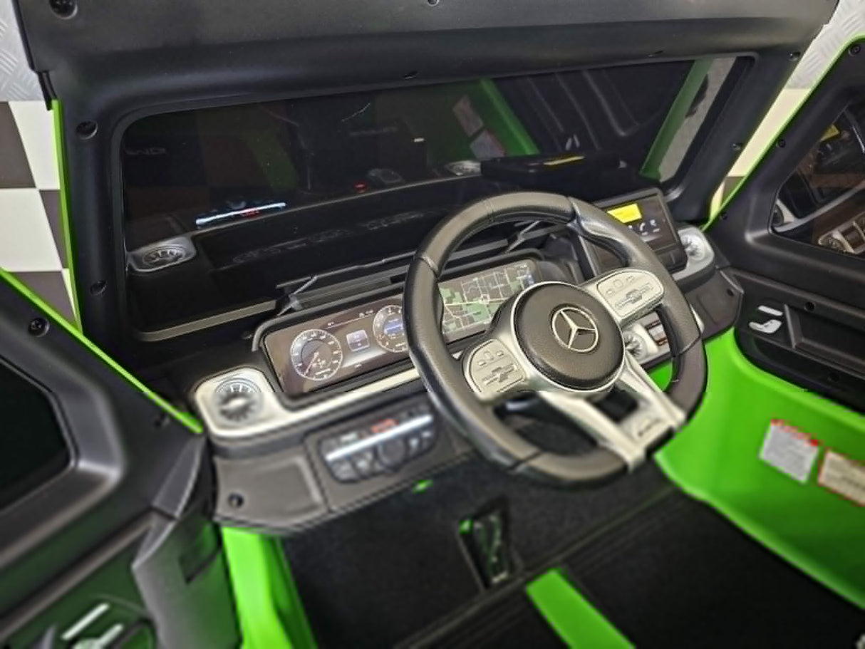Elektrisk børnebil Mercedes G63 AMG 24 volt mat grøn