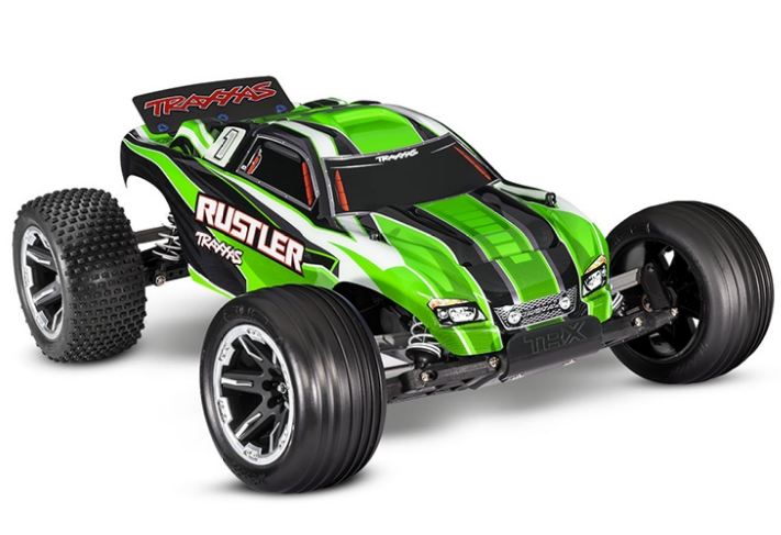 TILBUD - Traxxas Rustler Stadium Truck m. batteri og lader - 50 km/t!