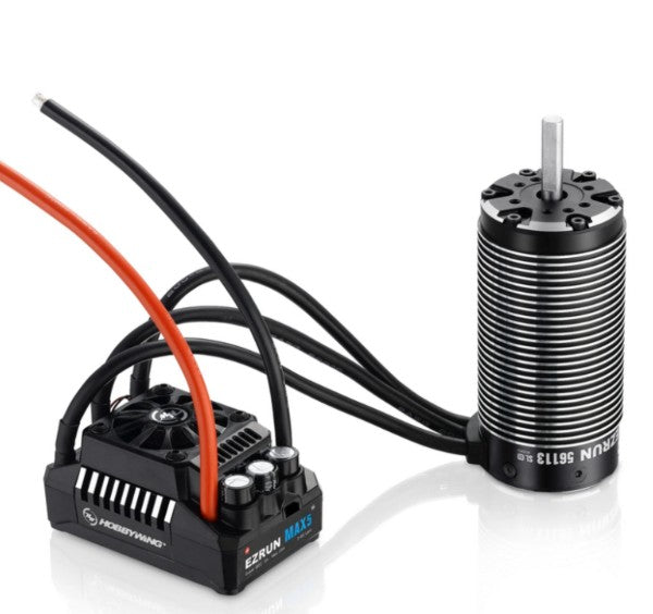 Hobbywing EZRun MAX5 Combo — 5687-1100KV Brushless ESC & Motor | 1/5 Skala | 3-8S LiPo